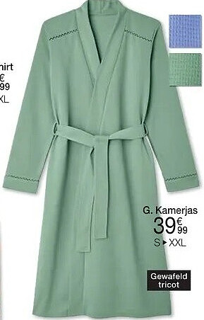 Kamerjas in geweven fantasietricot