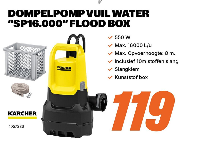 DOMPELPOMP VUIL WATER “SP16.000” FLOOD BOX