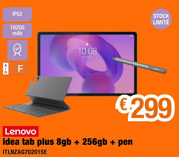 idea tab plus 8gb + 256gb + pen