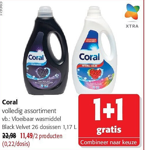Coral Vloeibaar wasmiddel Black Velvet 26 dosissen 1,17 L