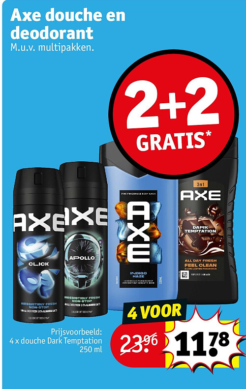 Axe douche en deodorant