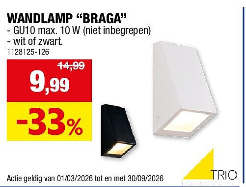 WANDLAMP “BRAGA”