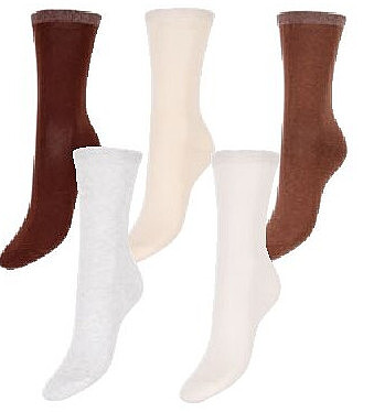 Lot de 5 paires de chaussettes femme