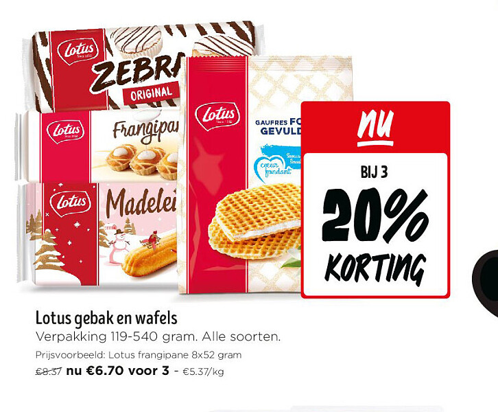 Lotus gebak en wafels