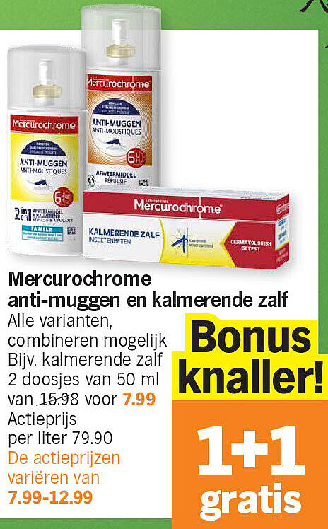 Mercurochrome anti-muggen en kalmerende zalf