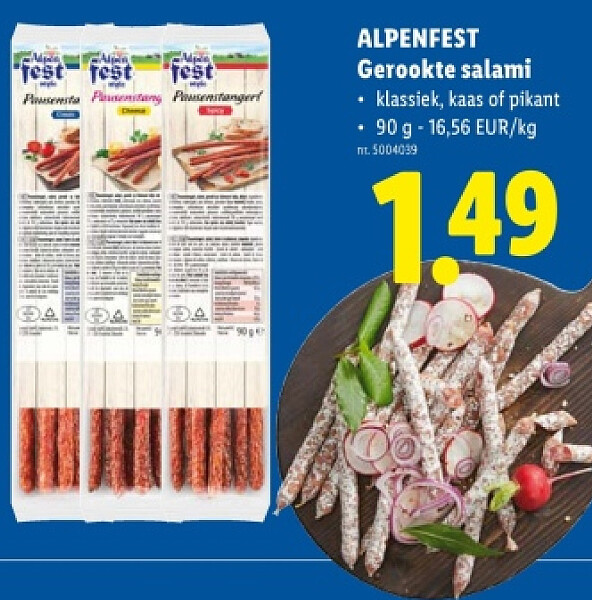 Gerookte salami