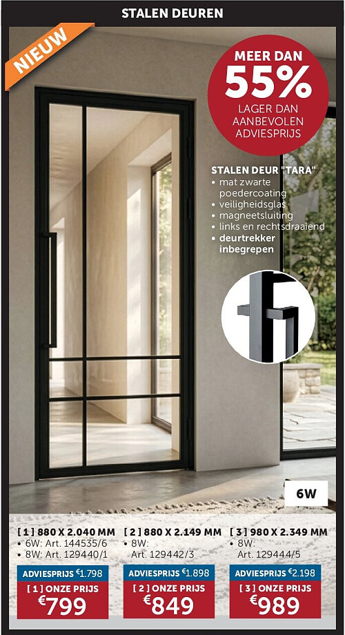 STALEN DEUR "TARA" 880 X 2.040 MM