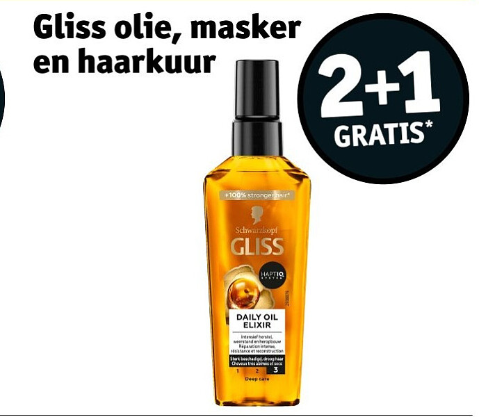 Gliss olie, masker en haarkuur