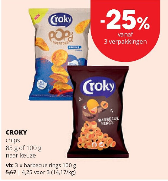 CROKY barbecue rings 100 g