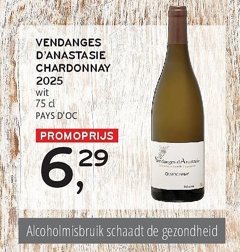 VENDANGES D’ANASTASIE CHARDONNAY 2025