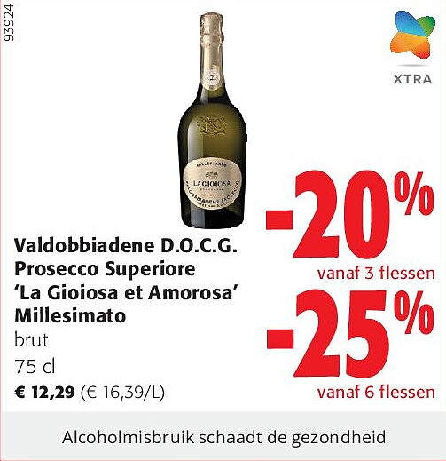 Valdobbiadene D.O.C.G. Prosecco Superiore ‘La Gioiosa et Amorosa’ Millesimato