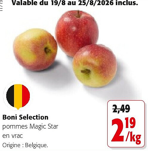 Boni Selection pommes Magic Star en vra