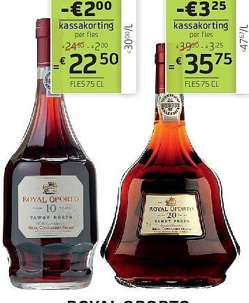Royal Oporto 10YO, 20YO