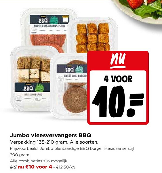 Jumbo vleesvervangers BBQ