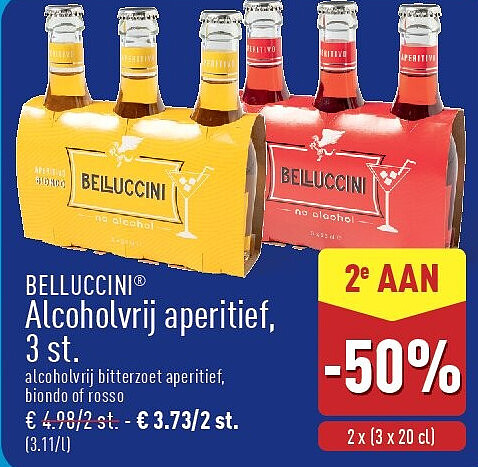 Alcoholvrij aperitief, 3st.