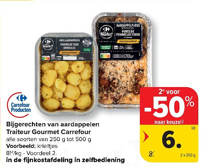 Bijgerechten van aardappelen Traiteur Gourmet Carrefour