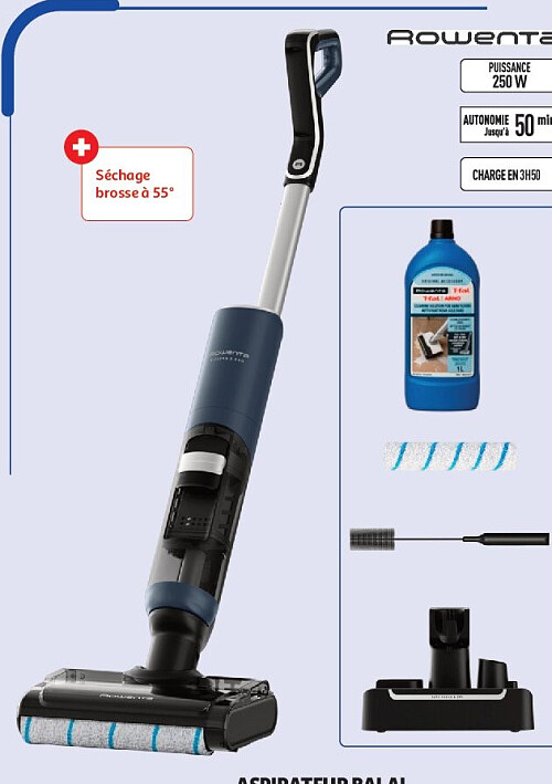 Aspirateur balai laveur Rowenta GZ5436EO X-Clean 5
