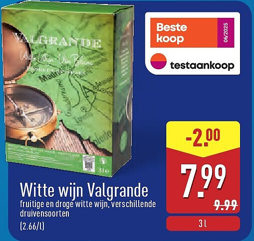 Witte wijn Valgrande