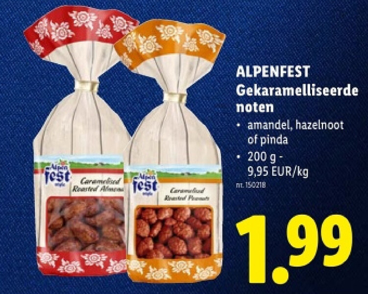 Gekaramelliseerde noten