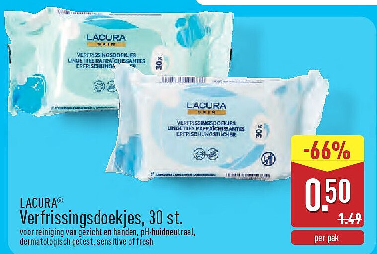 Verfrissingsdoekjes, 30st.