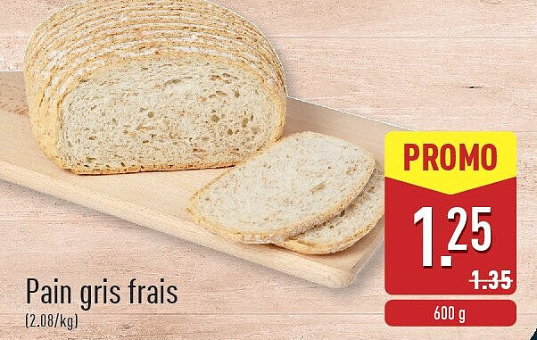 Pain gris frais