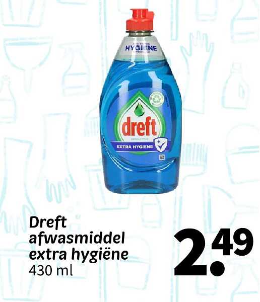 Dreft afwasmiddel extra hygiëne