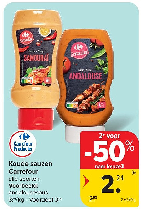 Koude sauzen Carrefour