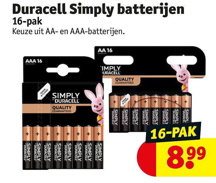 Duracell Simply batterijen