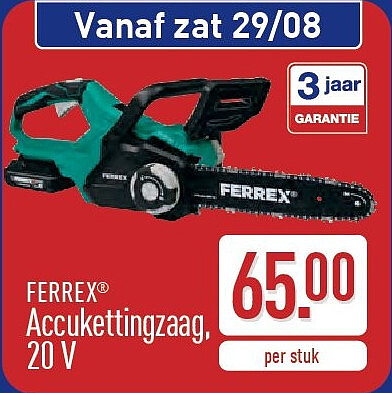 Accukettingzaag, 20V