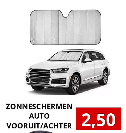ZONNESCHERMEN AUTO VOORUIT/ACHTER