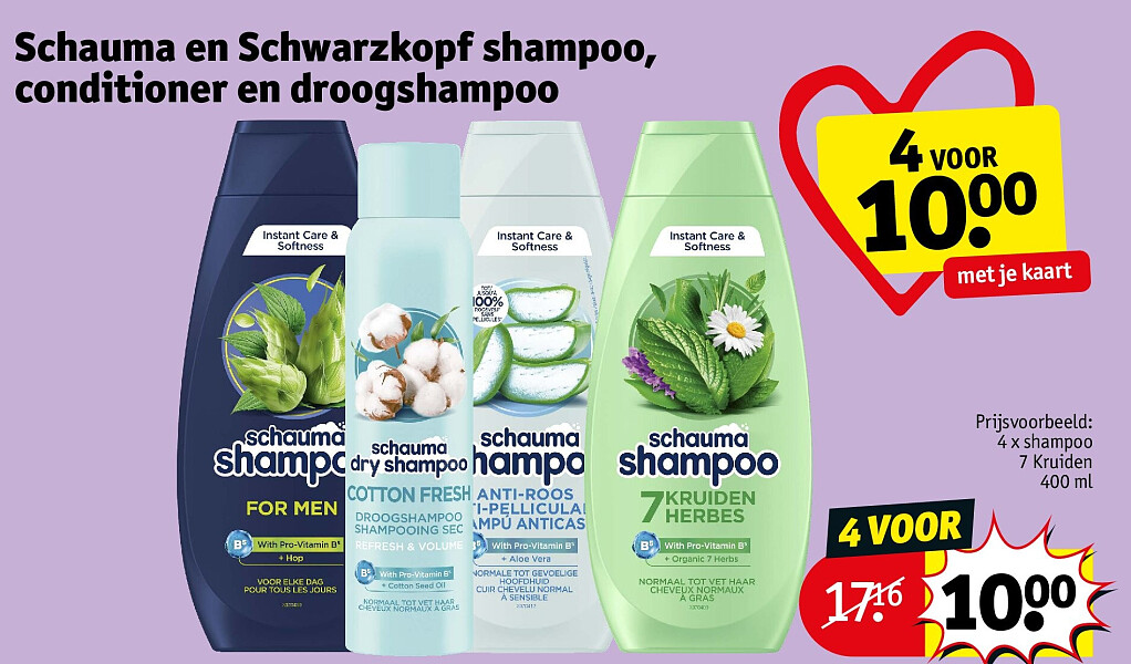Schauma en Schwarzkopf shampoo, conditioner en droogshampoo
