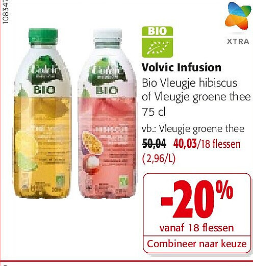 Volvic Infusion Vleugje groene thee