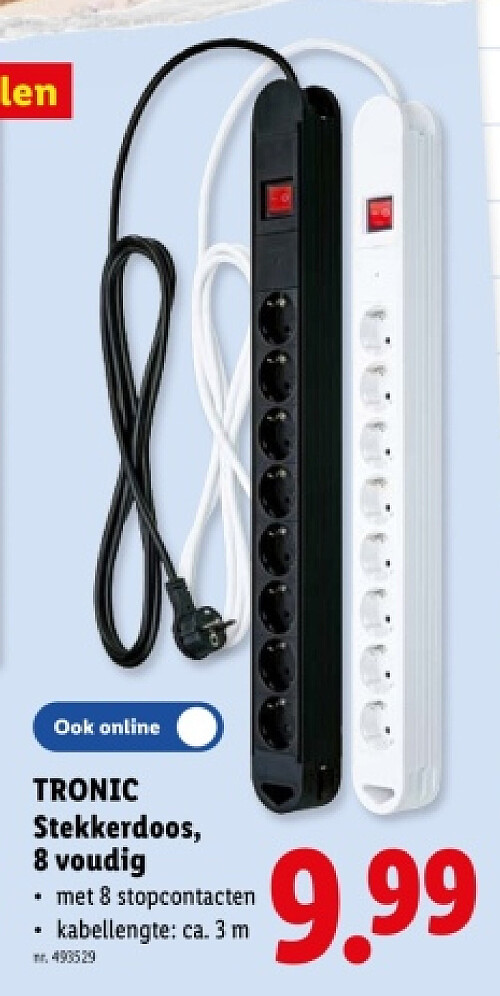 Stekkerdoos, 8 voudig