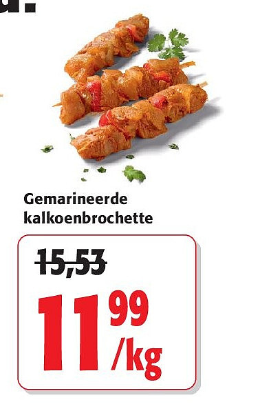 Gemarineerde kalkoenbrochette