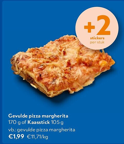 gevulde pizza margherita