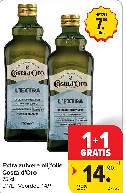 Extra zuivere olijfolie Costa d’Oro