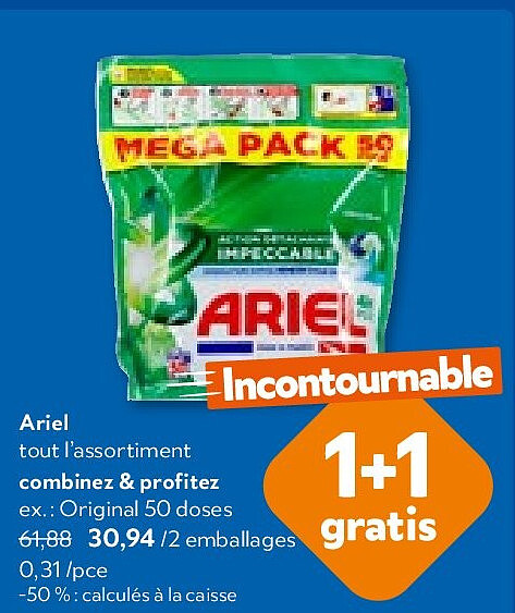 Ariel Original 50 doses