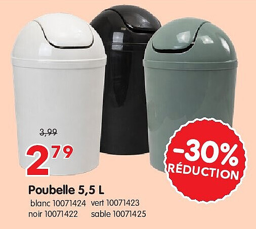 Poubelle 5,5 L