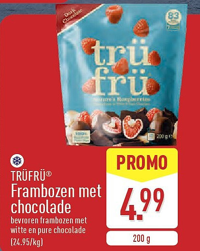 Frambozen met chocolade