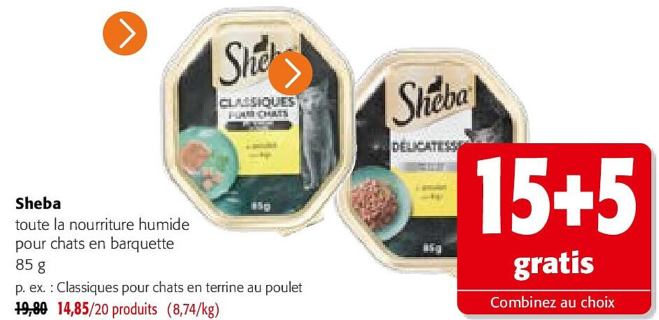 Sheba Classiques pour chats en terrine au poulet