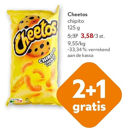 Cheetos chipito 125 g