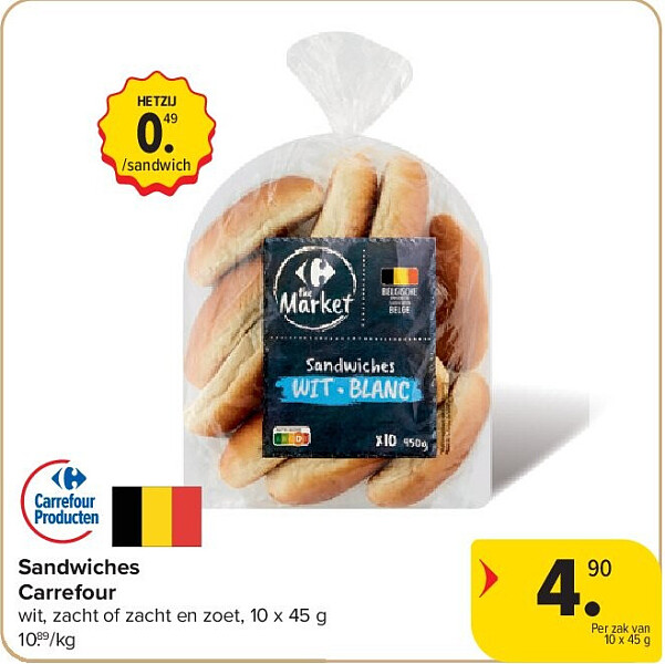 Sandwiches Carrefour