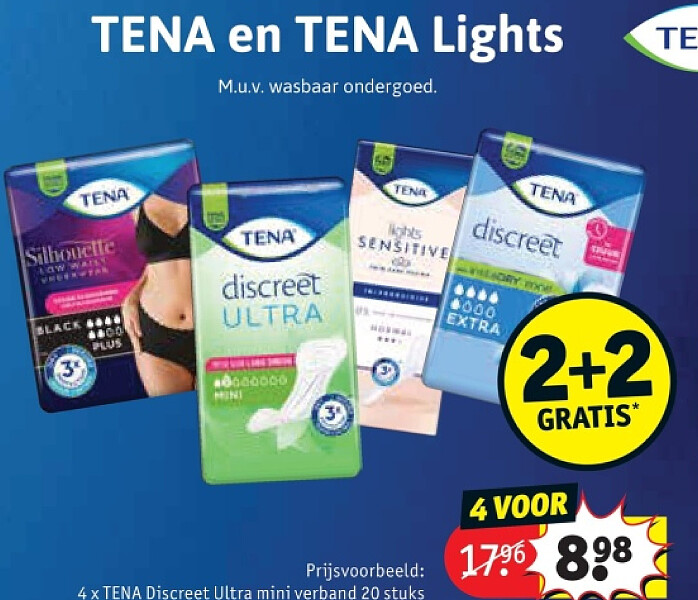 TENA Discreet Ultra mini verband 20 stuks