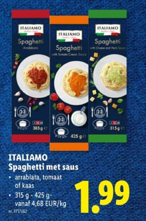 Spaghetti met saus