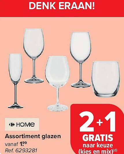 Assortiment glazen