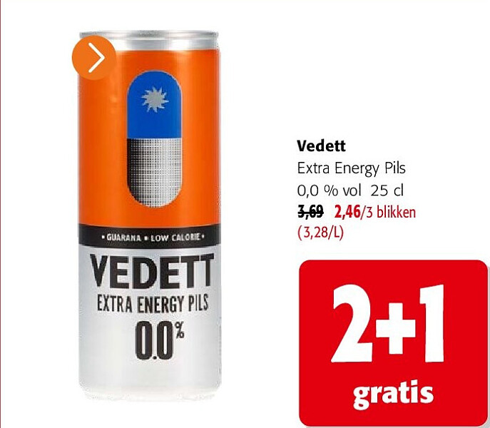 Vedett Extra Energy Pils 0,0 % vol 25 cl