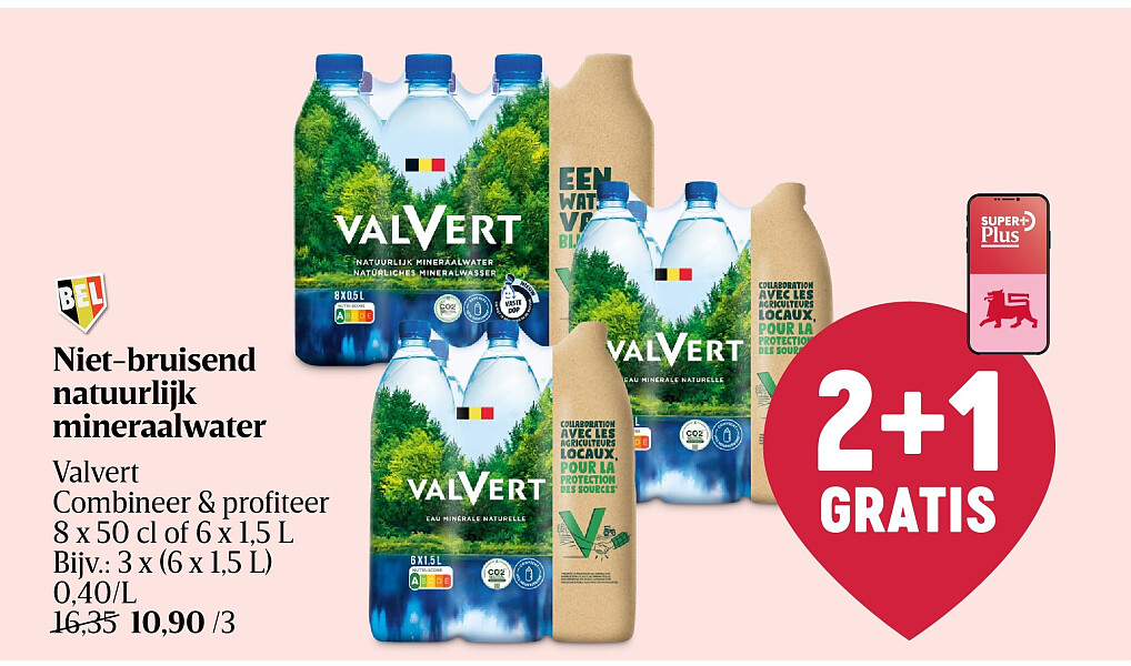 Niet-bruisend natuurlijk mineraalwater