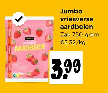 Jumbo vriesverse aardbeien