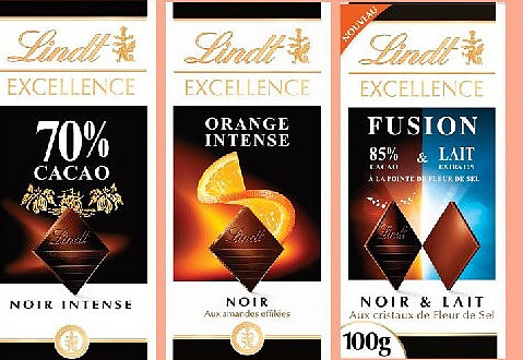 Tablettes de chocolat Excellence