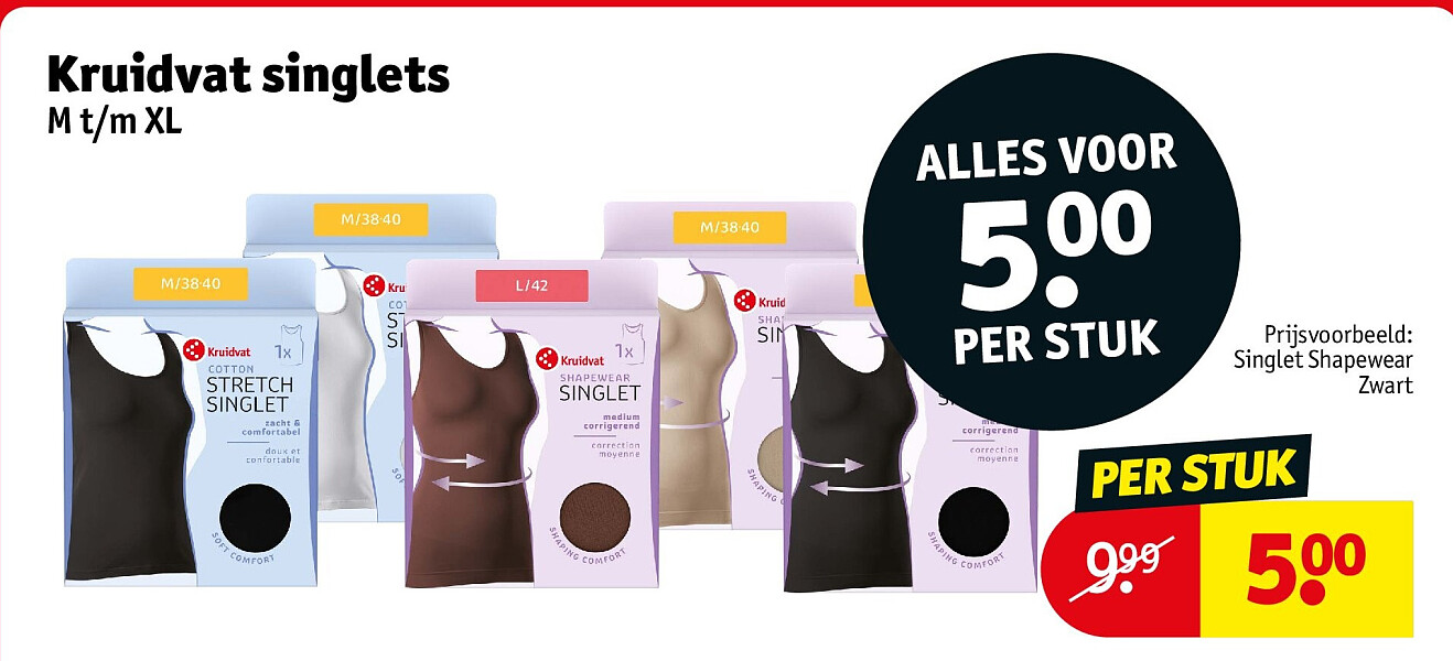 Kruidvat singlets